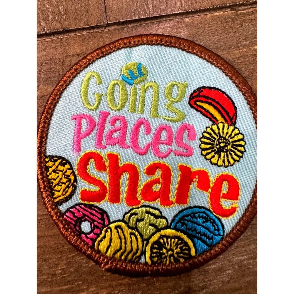 Girl Scouts GS Cookies 2008-09 Going Places & Share Patch Lot of 2
